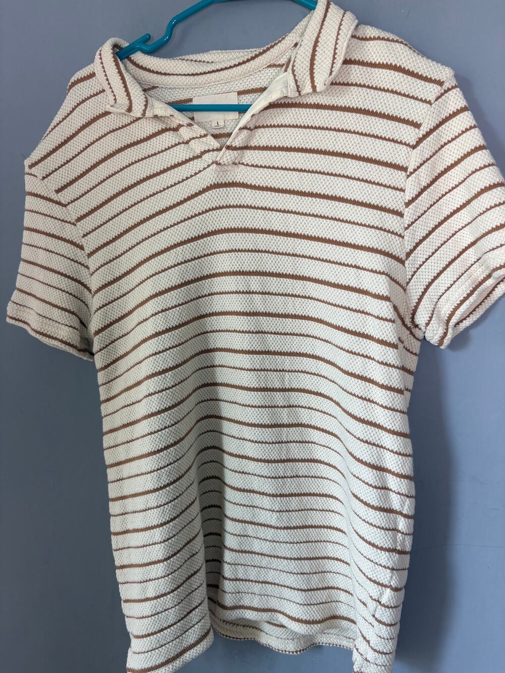 Lucky Brand Men’s Knit Stripe Shirt Size L